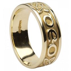 Gents' Gra Go Deo Love Forever Irish Wedding Ring