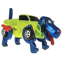 Green Truck to Dog Morphing Vehicle