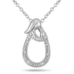 Mother and Baby Diamond Pendant