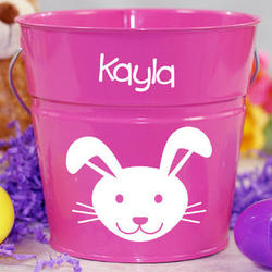 Personalized Pink Easter Bucket