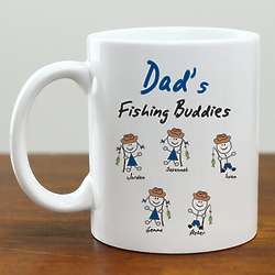 Personalized Fishing Buddies Coffee Mug