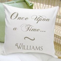 Once Upon a Time Personalized Throw Pillow