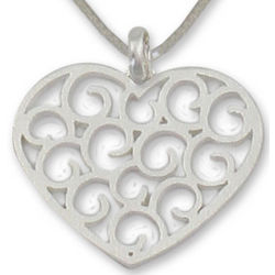 Thai Love Sterling Silver Heart Necklace