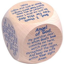 Wooden Bedtime Prayers Cube
