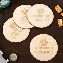 4 Wax Seal Handcrafted Drink Coasters