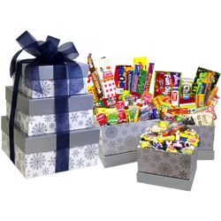 Snowflake Retro Candy Gift Tower