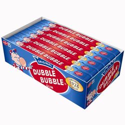 Dubble Bubble Big Bar Bubblegum 24 Count Box
