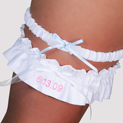 A Very Special Date Personalized Wedding Garter