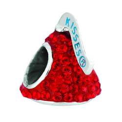 Red Crystal Hershey's Kisses Bead