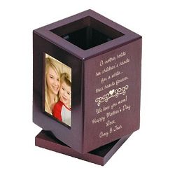 Personalized Mothers Love Photo Pencil Cup