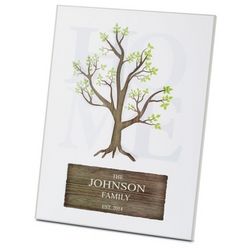 Symbolic Tree Love Home Personalized Wall Art