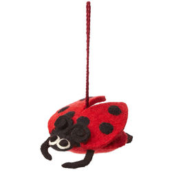 Handcrafted Wool Ladybug Ornament