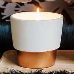 Tea Scented Flower Pot Candle