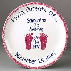 Boy's or Girl's Birth Plate