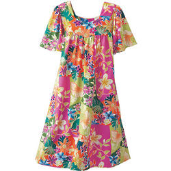 Women's Tropical Print Dress