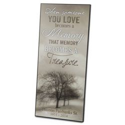 Personalized When Someone You Love Memorial Wall Art