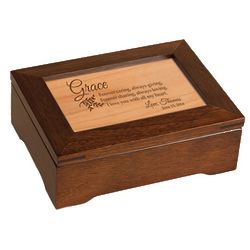 Amazing Grace Personalized Wood Music Box