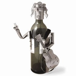 Guitarist Metal Wine Bottle Holder