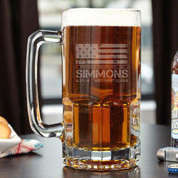 American Heroes Colossal Personalized Beer Mug