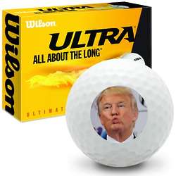 Pucker Up Donald Trump Ultra Ultimate Distance Golf Balls