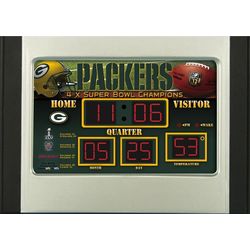 NFL Football Scoreboard Desk Clock