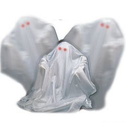 Hovering Ghost with Light-Up Eyes