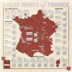 Great Wines of France Tasting Map