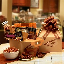 Chocoholics Survival Kit with Nuts Gift Box