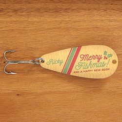 Personalized Merry Fishmas Fishing Lure