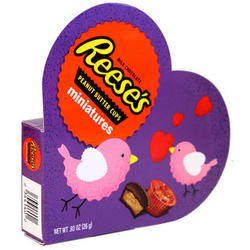 Hershey's Mini Reese's Candies in Valentine Heart Box