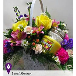 Lasting Fragrance Bouquet and Candle