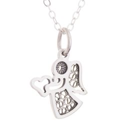 Love and Grace in Black Sterling Silver Pendant