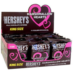 24 Hershey's King Size Marshmallow Heart Candies