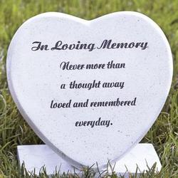 In Loving Memory Garden Heart Memorial