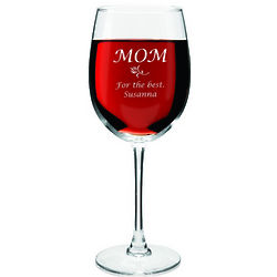 Personalized Wine Glass for Mom