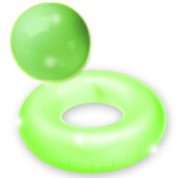 Glow Tube Float and Beach Ball Set