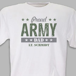 Personalized Proud Army Family T-Shirt