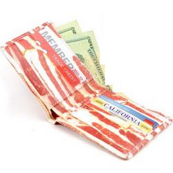 Faux Leather Bacon Wallet