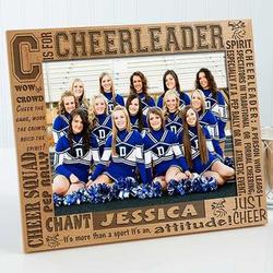 Personalized C is for Cheerleader 8x10 Picture Frame