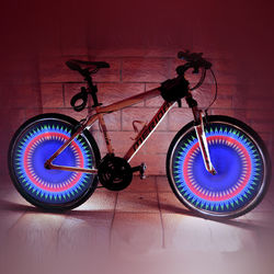 32 Programmable LED Bicycle Wheel Lights - FindGift.com