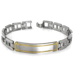 Men's Luminous Stainless Steel ID Bracelet