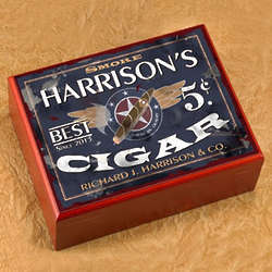 Personalized Name and Design Humidor