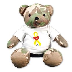 Personalized US Military Ribbon Teddy Bear