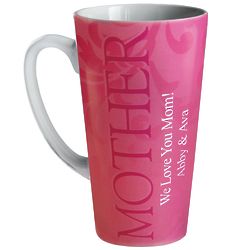 Personalized Just For Her Pink Latte Mug