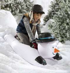 Snowman Inflatable Sled