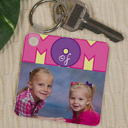 Personalized Mom Of Photo Key Chain
