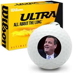 Chris Christie 5 Wilson Ultra Ultimate Distance Golf Balls
