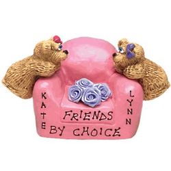 Personalized Sisters or Best Friends Bears in Chair