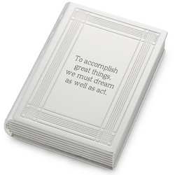 Silver Book Paperweight
