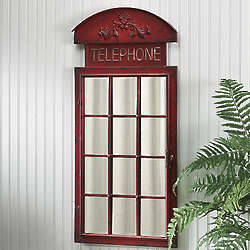 Telephone Booth Wall Mirror